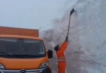 Zăpadă de 4 metri pe Transalpina