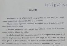 Se scufundă corabia PSD-ului la Târgu Jiu. Un vicepreședinte a demisionat din toate funcțiile deținute în partid semnalând că se pune la cale furtul votului târgujienilor